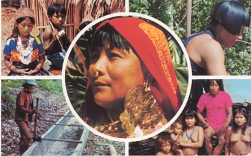 Featured is a recent postcard image of Central American natives and scenes.  The original unused postcard is for sale in The unltd.com Store.